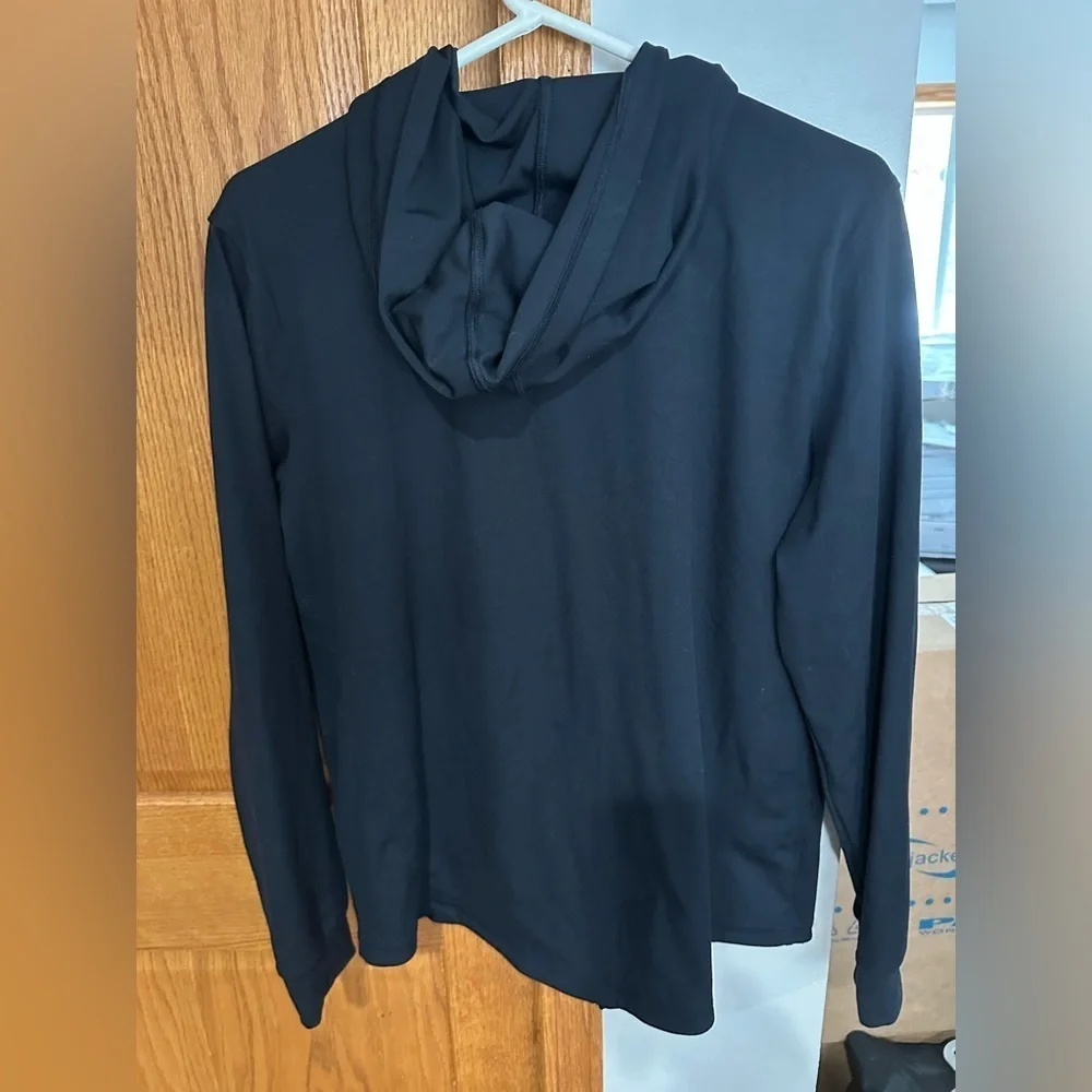 Abercrombie Kids Black Performance athletic hoodie.